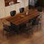 Table de salle à manger rectangulaire en bois massif de style médiéval-1024845049