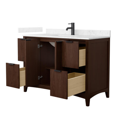 Palmilla 48" Freestanding Single Bathroom Vanity with Cultured Marble Top