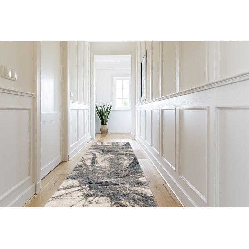 Annalis Abstract Area Rug, Runners 80 x 300 cm