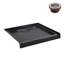 Base de douche en alcôve en acrylique noir lustré avec drain central 36 po x 36 po Streamline NT-2121-36BL-AL, drain inclus