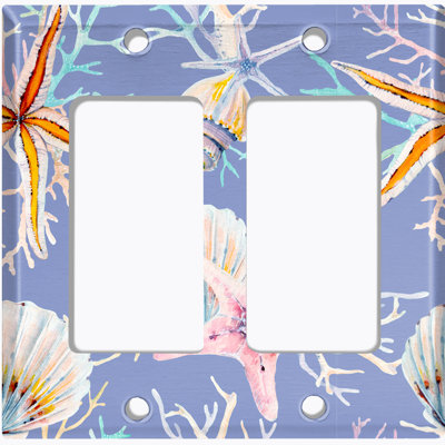 Nautical & Beach 2 - Gang Rocker Standard Wall Plate