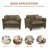 Corduroy Oversized Armchair, 46.5-Inch Wide Accent Chair Suitable For Living Rooms And Bedrooms Modern Lounge Chair, Mid-Century Style Upholstered Reading Chair Comfortable Living Room Seating, Single Sofa Chair-755162907-755162905