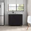 Armoire d'évier moderne avec 2 portes et 3 tablettes, idéale pour le rangement dans la cuisine, pour une durabilité à long terme
