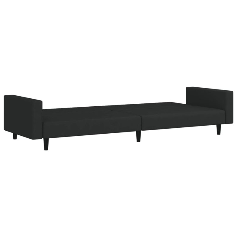 Samerra 86.6'' Velvet Sofa, Black Velvet