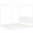White, King, Led Canopy Bed, Easy Assembly Guide, Customizable Rails King Traditional Design, Modern Twist, Support Slats-1241152953