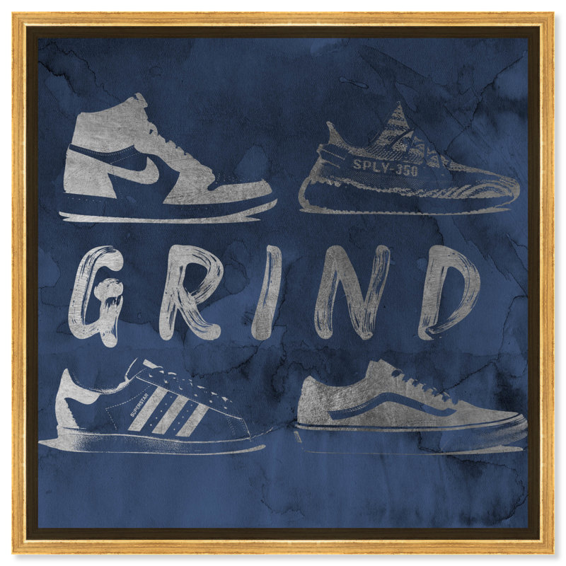 Espadrilles Notoriart Grind Sneaker 1 pièce, galerie, Cadre doré, H 41 po x l 41 po