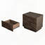 Ensemble de deux tables de chevet coulissantes silencieuses en bois massif-176714888