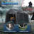 ADVANCE OUTDOOR 7x12 ft Outdoor Storage Shelter Shed with 2 Detachable Roll-up Doors & 2 Vents, Anti-Snow Portable Peak Roof Carport Garage Kit Canopy Tent Gray-120699625-120699614-120699619