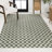 Aimee Traditional Cottage Checkerboard Green/Cream Indoor/Outdoor Rug-201800181