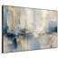 Très grand art mural imprimé sur tissu - Bleu abstrait bord de mer, décor de salon contemporain - "Assemblage requis (cadre non fini)"-130840455