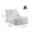Fauteuil à billes Perry, gris clair-2129751637