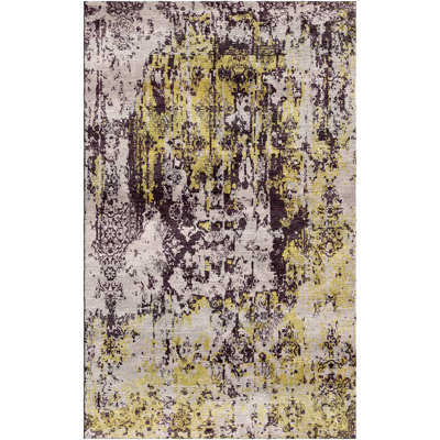 Tapis jaune / beige Culbreath