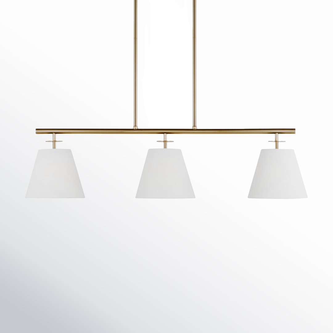 Stephens 3 - Light Dimmable Modern Linear Chandelier Joss & Main 