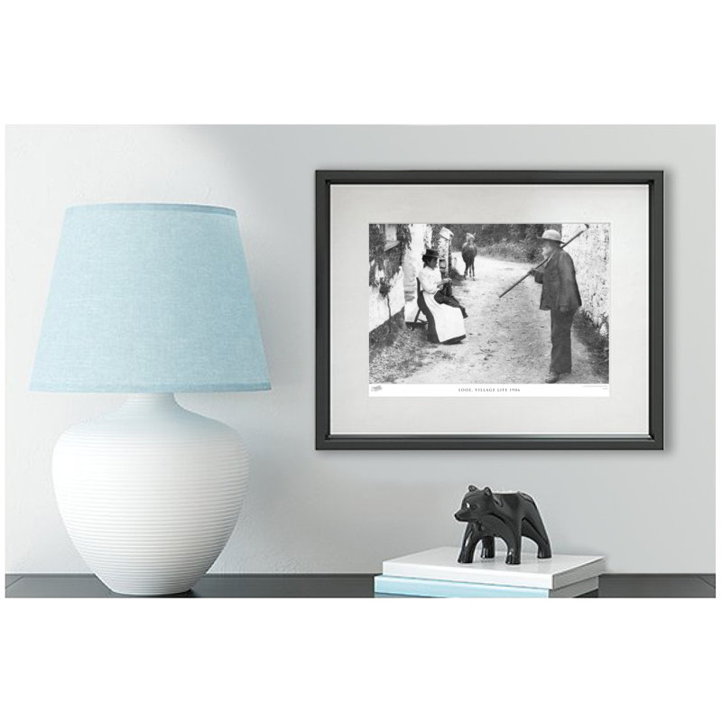 Looe, Village Life 1906 - Single Picture Frame Print, 45cm H x 60cm W x 2.3cm D