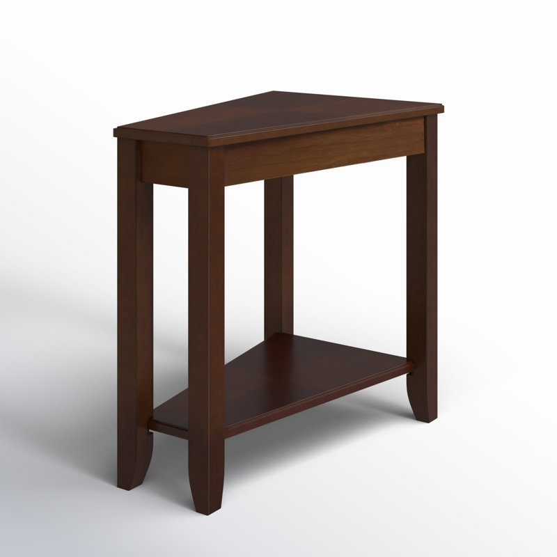 Ajai Solid Wood Top End Table, Cherry