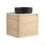 Meuble-lavabo mural 24 po avec lavabo d'art en céramique et porte à fermeture en douceur, emballage KD, contreplaqué-125515208-125515210