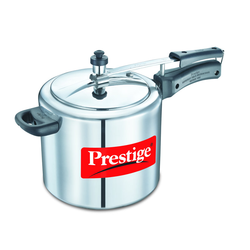 Cuiseur à la pression en aluminium à base plate et à cuisinière Nakshatra, 3,17 pintes