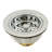 Post Style Kitchen Sink Basket Strainer with Waste Disposal Flange and Stopper Set-21699109