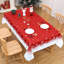 Snowflake Christmas Tablecloth in Waterproof Polyester | Spill-Proof & Washable Festive Cover for Dining Room, Kitchen & Holiday Parties-624486171