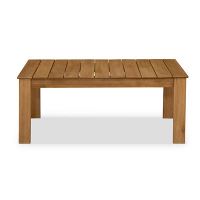 Lanie Rectangular Eucalyptus Outdoor Coffee Table by AllModern