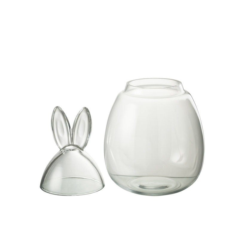 Glass Jar, 39cm H x 22.5cm W x 22.5cm D, Transparent