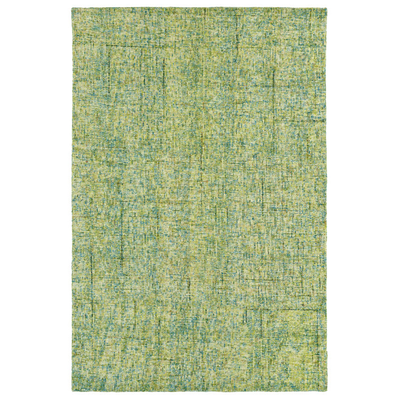 Kiwi Sundrop Hand-tufted Wool Rectangular Rug 5' x 7'