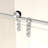44-48" X 76" H Frameless Sliding  Shower Door, 5/16" (8Mm) Clear Tempered Glass, Stainless Steel Frame,Brushed Nickel-122371857
