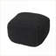 Pouf cubique carré en coton fabriqué à la main, siège d'invité supplémentaire pour repose-pieds dans la maison | Gris anthracite | Coton