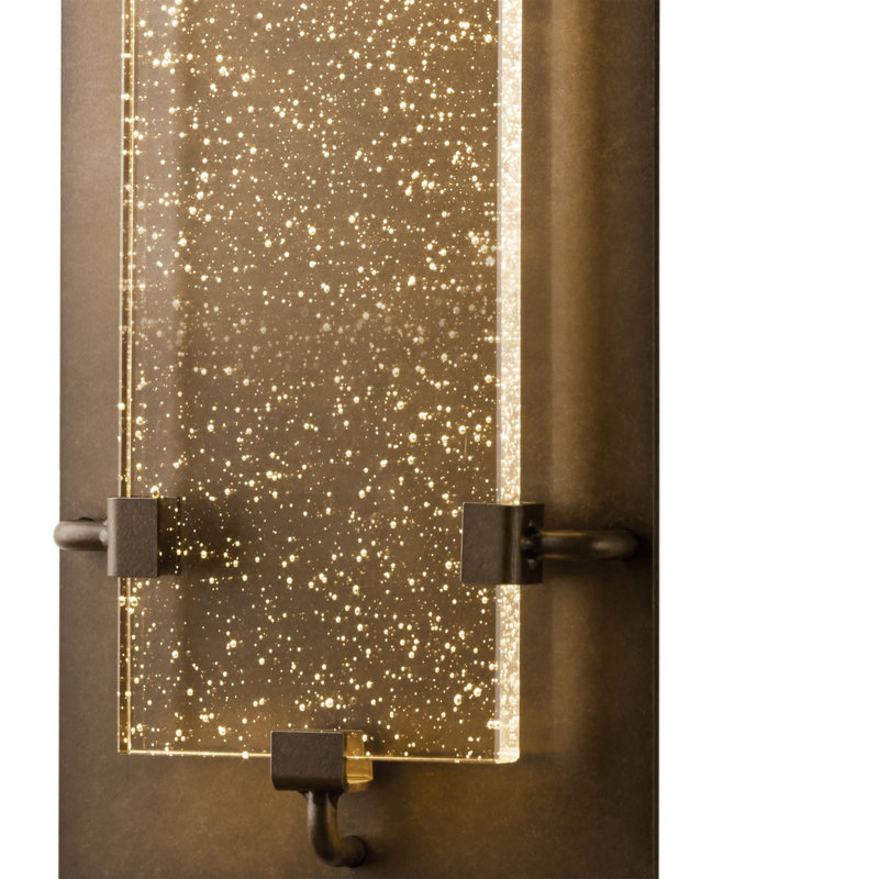 Plafonnier encastré d'extérieur Ursa, H 50,8 po x l 9,5 po x P 3,7 po, Fumée noire côtière