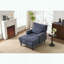 Chaise longue moderne - rembourrée - bleue-517260091