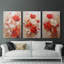 Floral Study Series CIX - Ensemble de toiles tendues avec châssis Premium - Prêt à être accroché-1934297652