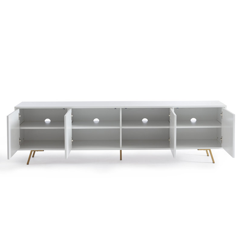 Meuble télé 75 po, Blanc