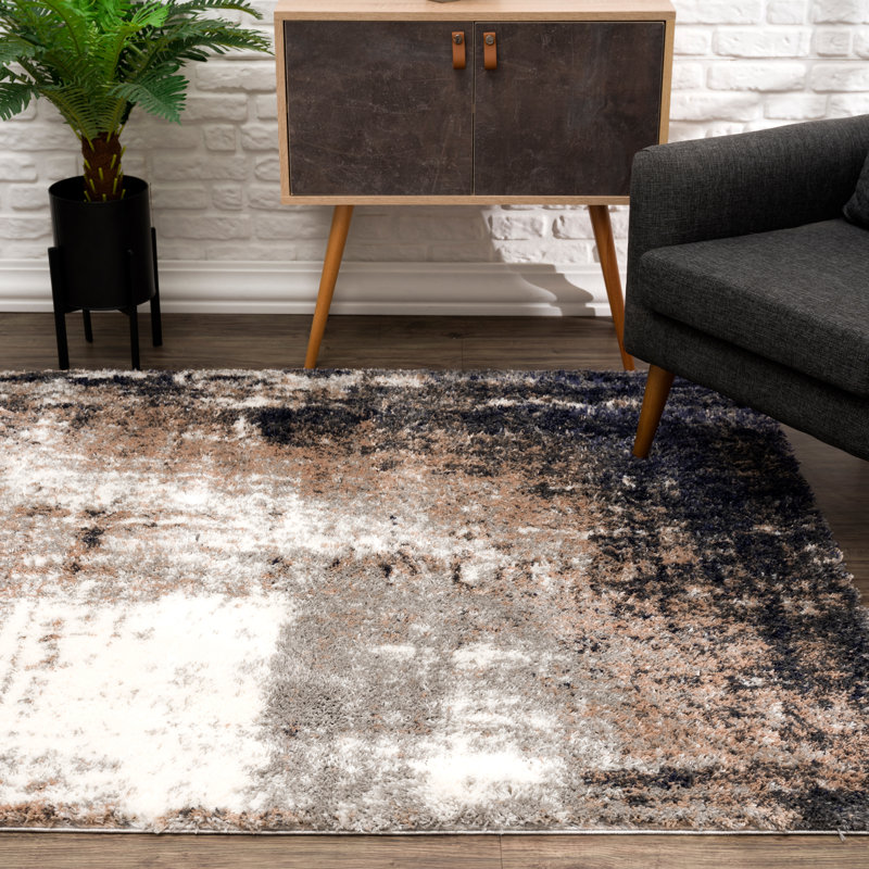 Tapis brun Gonvick, Rectangle 6 pi 7 po x 9 pi 6 po