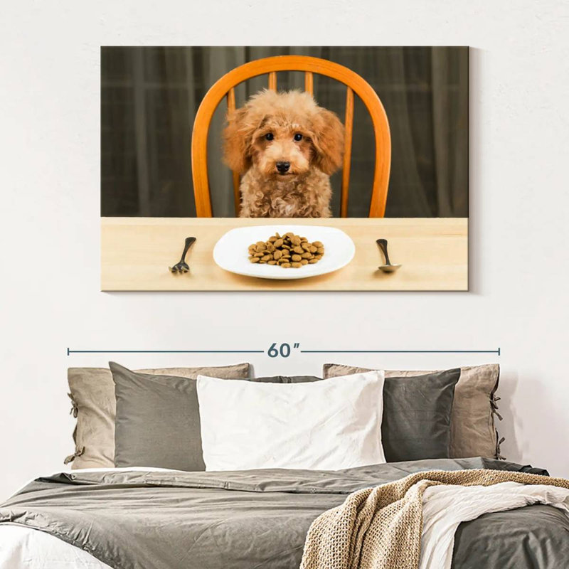 Brampt Dog Dinner Time, 34" H x 51" W