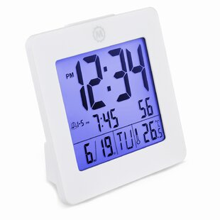 Bass Fishing Alarm Clock Durable Digital Clock Multi-function LED Clock for Bedroom Home Office