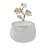 Spandrel Bathroom Storage Container - Onyx Glass Jar with Decorative Lid, Elegant Christmas Gift