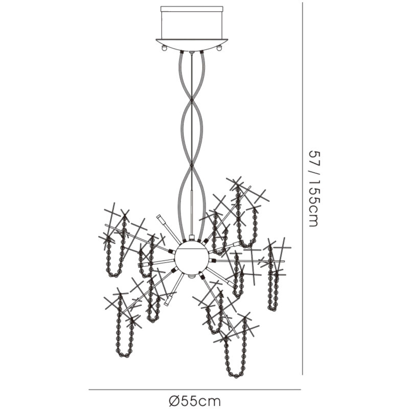 15 - Light Crystal Chandelier
