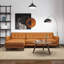 Canapé modulaire en cuir brun clair Allison-1562757760