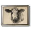 «Charcoal Cow I», reproduction sur toile encadrée-790439825