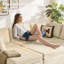 Canapé-lit modulaire 98 "avec repose-pieds modulaire 98" pour salon, bureau ou chambre à coucher-1512658691