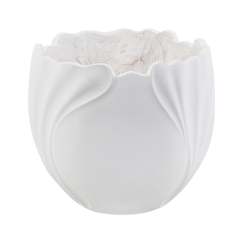 Pot Planter, 43cm H x 44cm W x 44cm D, White