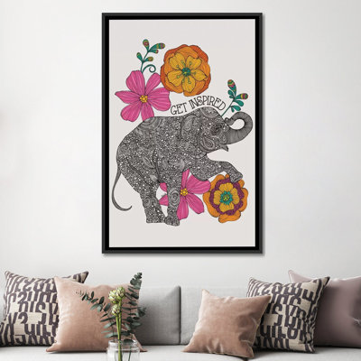 «Get Inspired», impression sur toile tendue