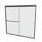 60'' - W x 58'' H Double Added Door Semi-Frameless Shower Door with-85583392