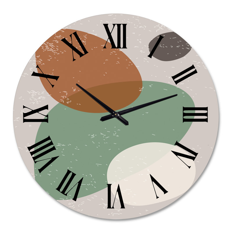 Horloge murale moderne Minimal Elementary Organic and Geometric Compostions X, Grand