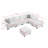 Herzen Corduroy L-Shaped Sectional-1703973687-1703973672