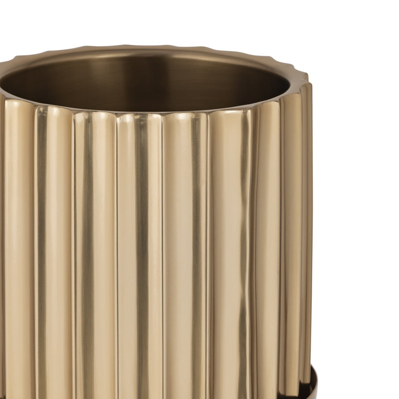 Gold Steel Ice Bucket Stand Only large