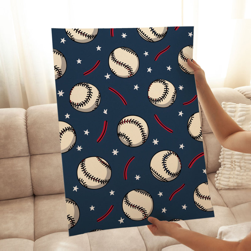 Motif de baseball Sports, H 30 po x l 20 po