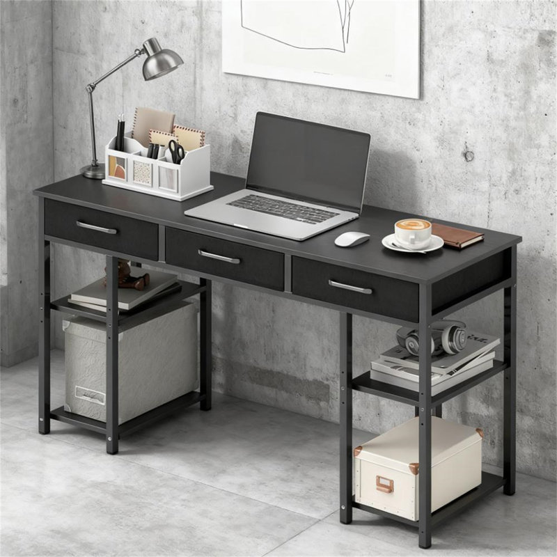 Bureau d'écriture (ne pas inclure les tabourets), Noir