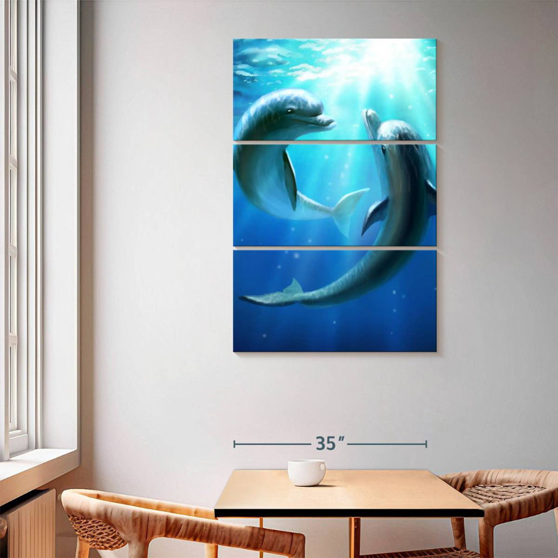 Brampt Dolphin Best Friends, 65" H x 42" W