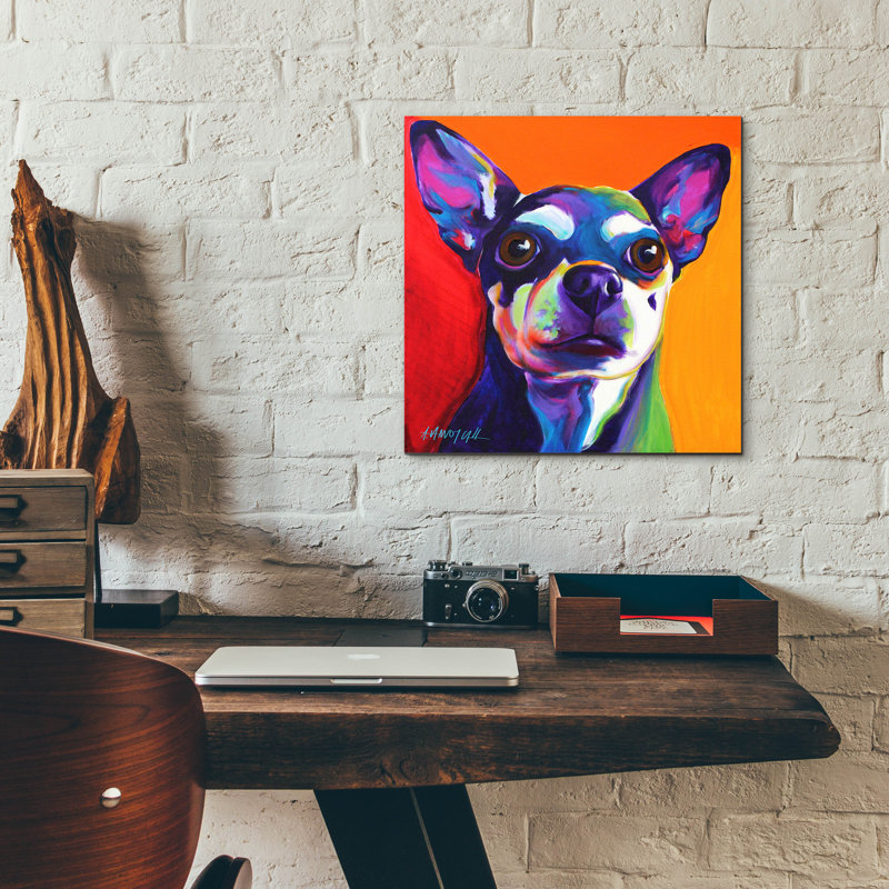 "Chihuahua - Dolce" par Dawg Painter, H 12 po x l 12 po x P 0,13 po